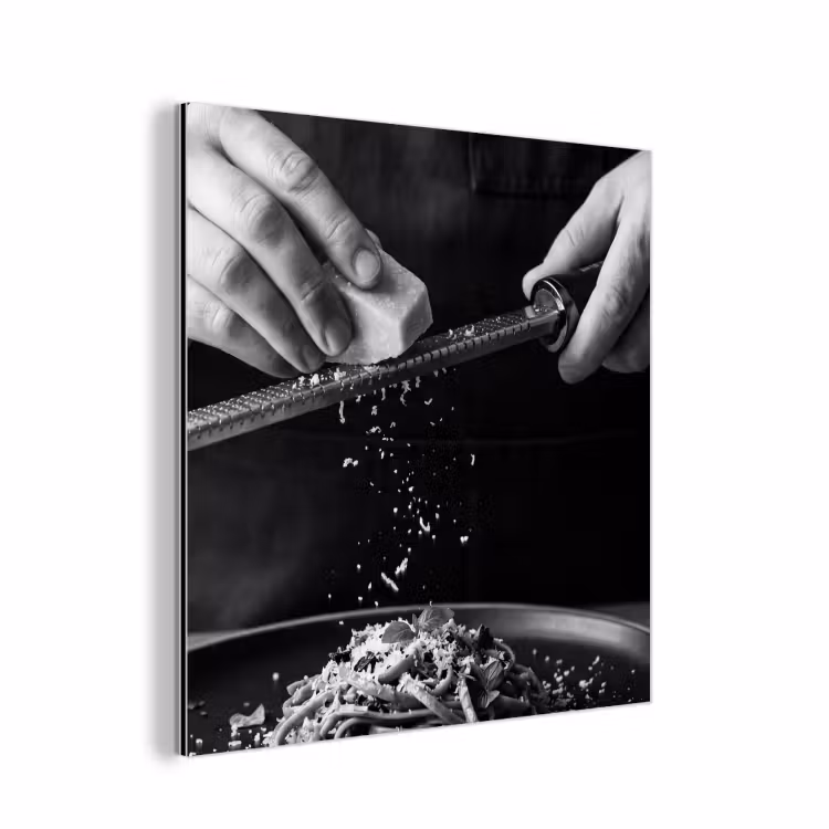 Kaas - Pasta - Rasp aluminium wit klein -3d