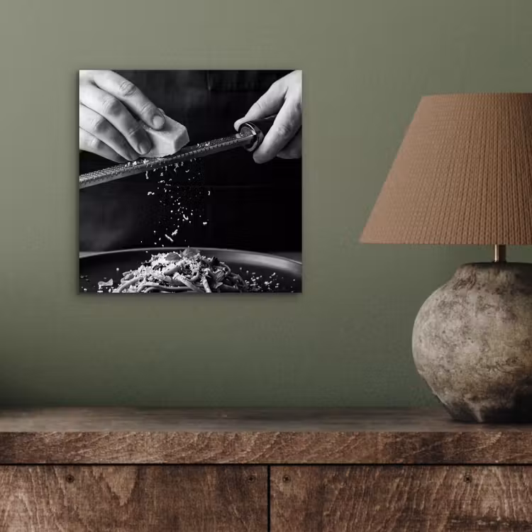 Kaas - Pasta - Rasp aluminium wit klein -sfeer2