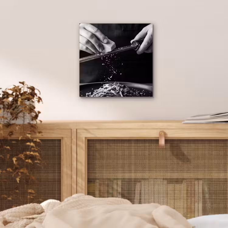 Kaas - Pasta - Rasp aluminium wit klein -sfeer3