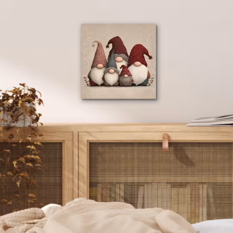 Kabouters - Kerst - Sneeuw - Puntmutsen aluminium wit klein -sfeer3