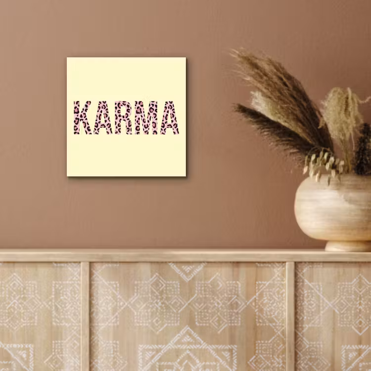 Karma - Luipaardprint - Geel aluminium wit klein -sfeer4