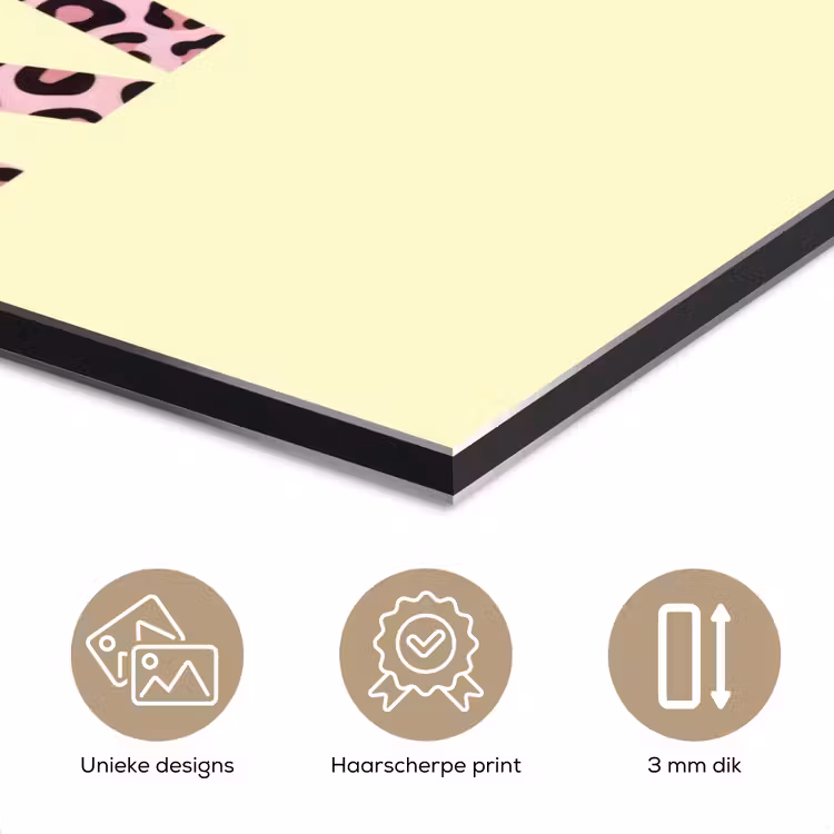 Karma - Luipaardprint - Geel aluminium wit klein -closeup_NL