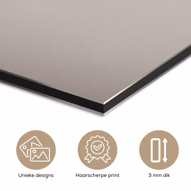 Katoenbol - Minimalistisch - Wit aluminium wit klein -closeup_NL