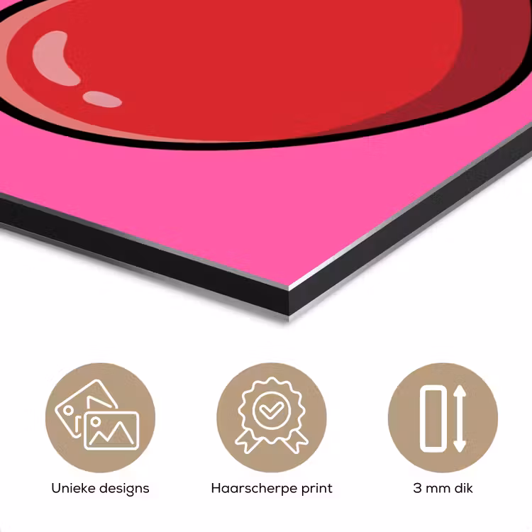Kers - Roze - Fruit aluminium wit klein -closeup_NL