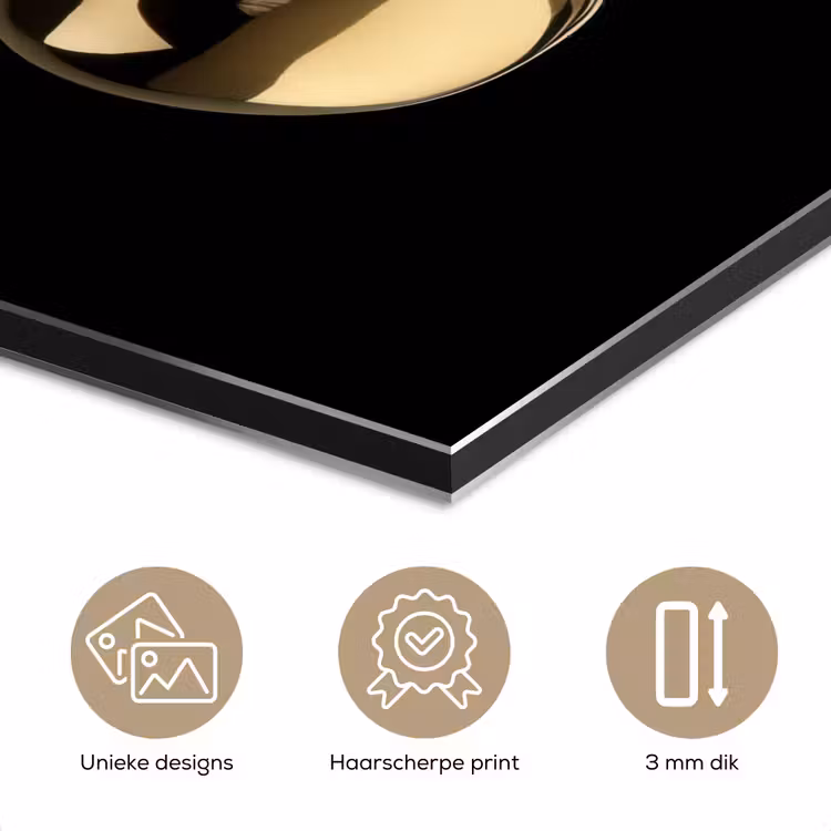 Kersen - Zwart - Goud - Chrome aluminium wit klein -closeup_NL