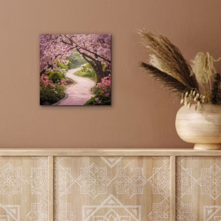 Kersenbloesem - Natuur - Sakura - Pad - Japanse tuin aluminium wit klein -sfeer4
