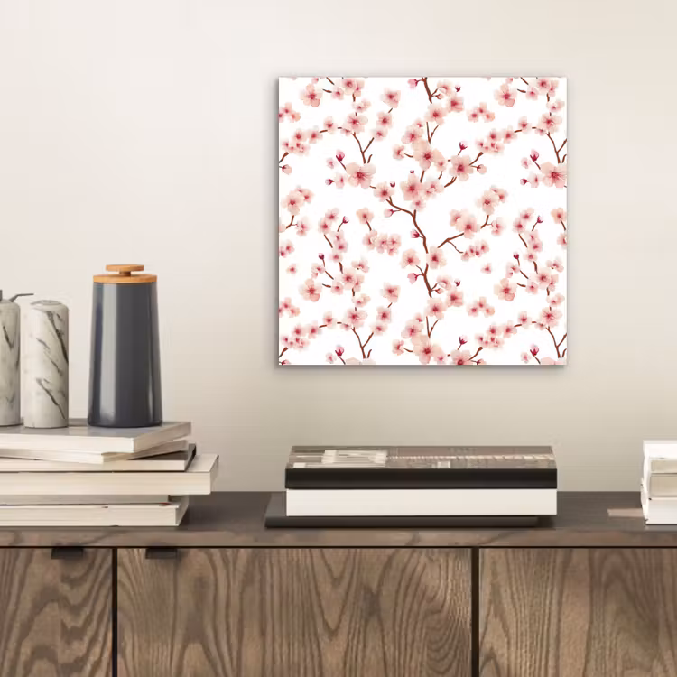 Kersenbloesem - Takken - Roze aluminium wit klein 46 -sfeer1