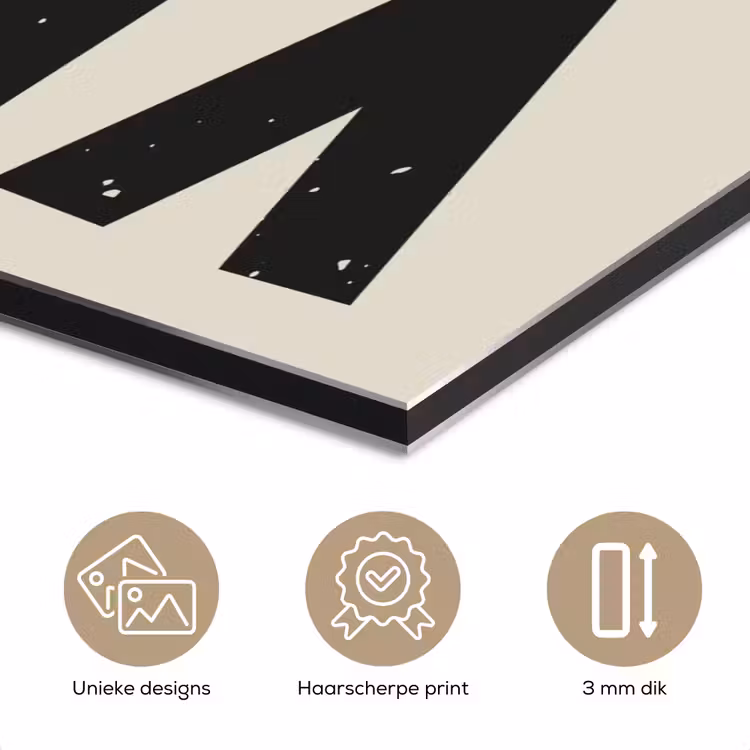 Kerst - Christmas - Japandi - Beige aluminium wit klein -closeup_NL