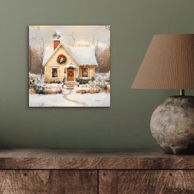 Kerst - Huis - Winter - Sneeuw aluminium wit klein -sfeer2