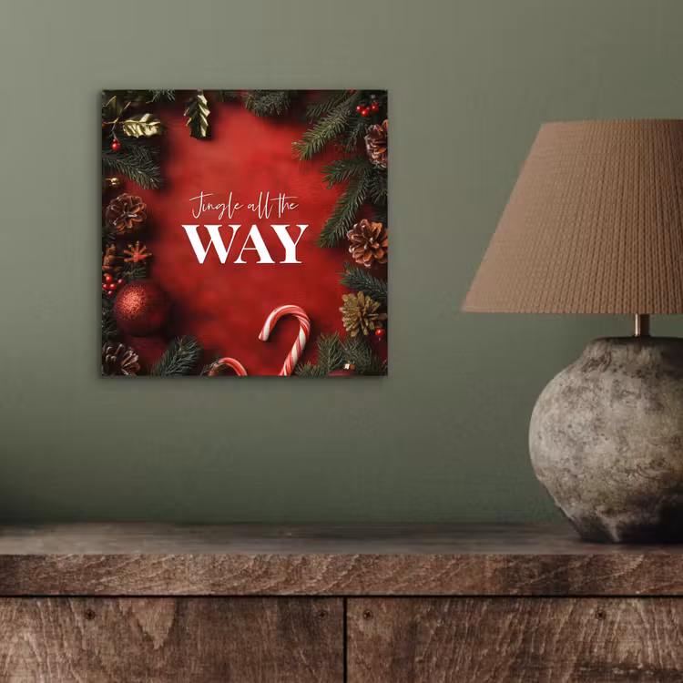 Kerst - Quote - Rood - Kerstballen aluminium wit klein -sfeer2