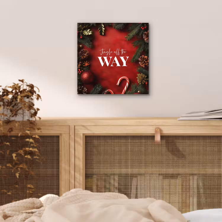 Kerst - Quote - Rood - Kerstballen aluminium wit klein -sfeer3