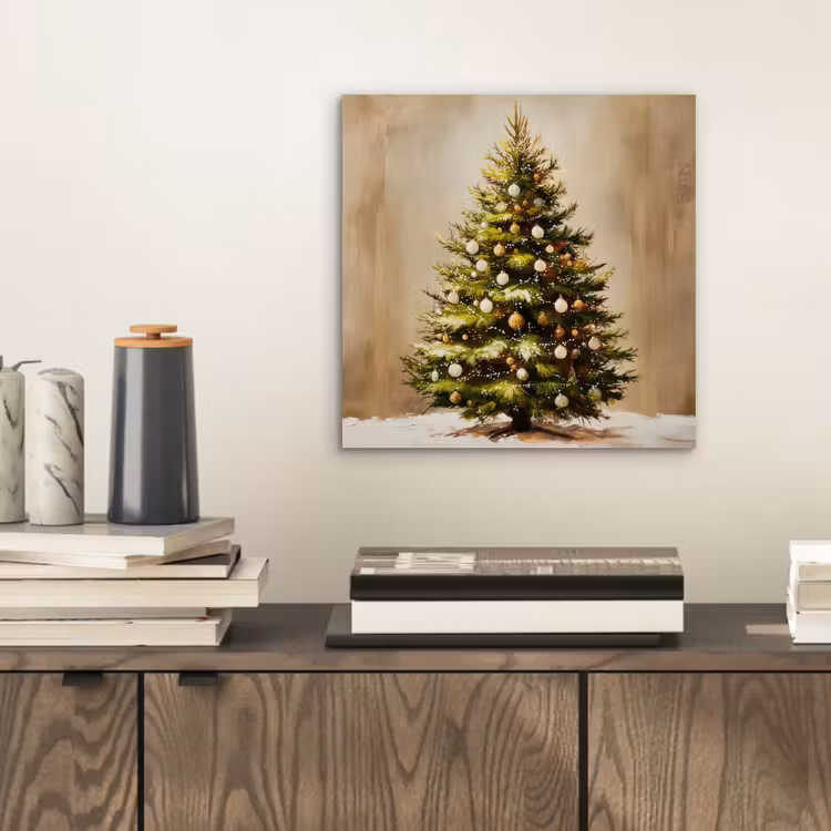 Kerst - Sfeer - Groen aluminium wit klein -sfeer1