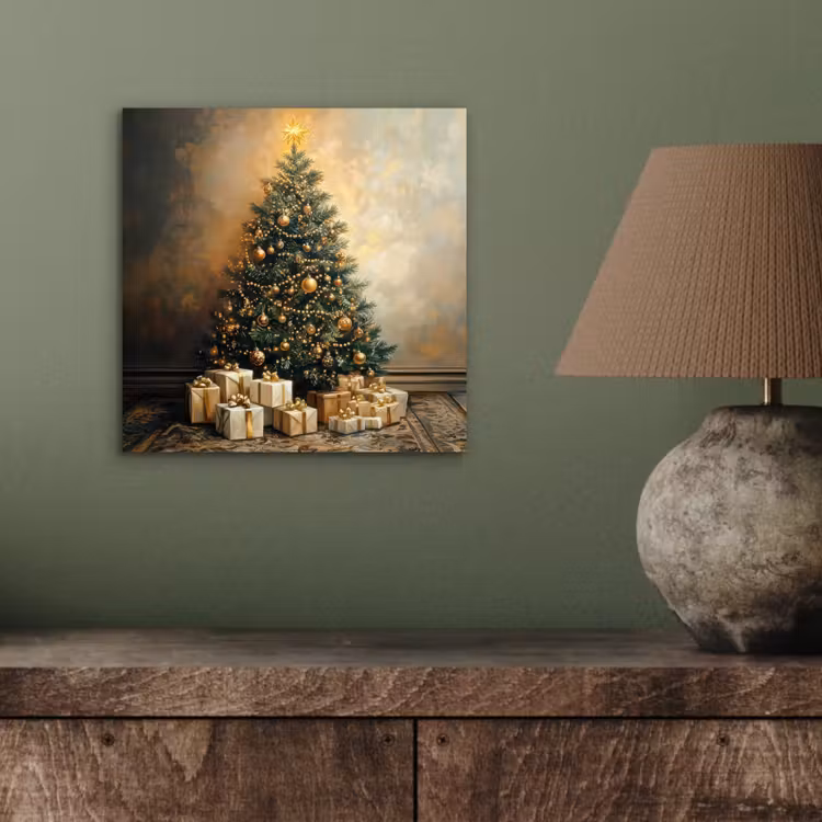 Kerstboom - Cadeaus - Goud aluminium wit klein -sfeer2