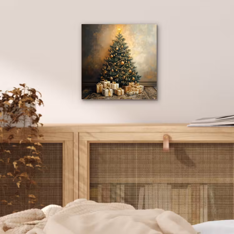 Kerstboom - Cadeaus - Goud aluminium wit klein -sfeer3