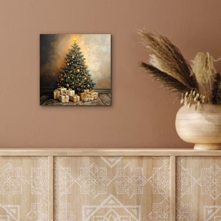 Kerstboom - Cadeaus - Goud aluminium wit klein -sfeer4