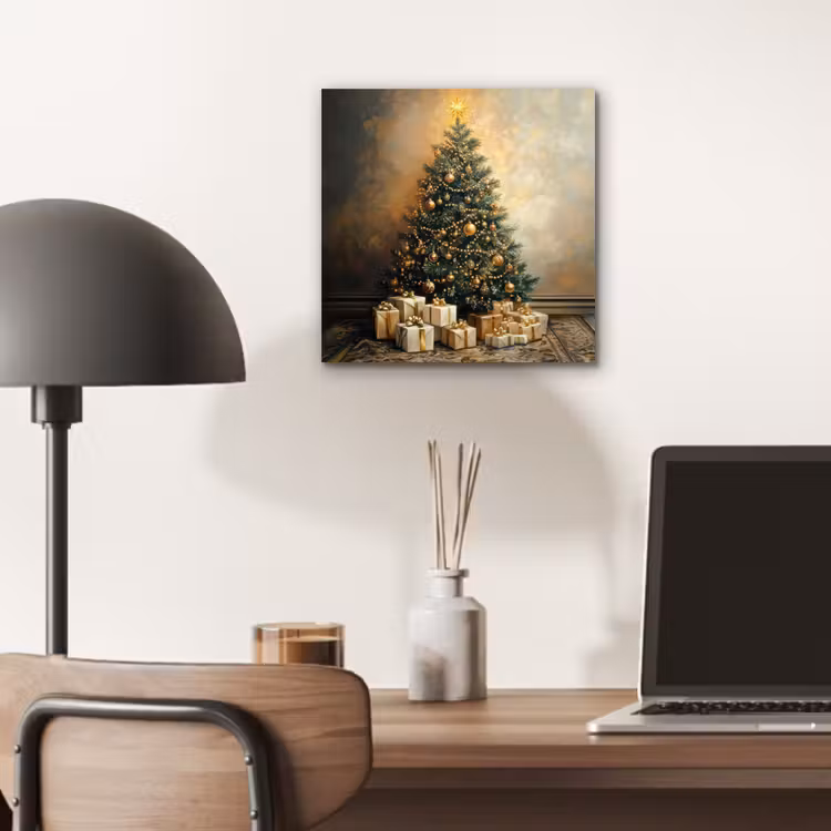 Kerstboom - Cadeaus - Goud aluminium wit klein -sfeer5