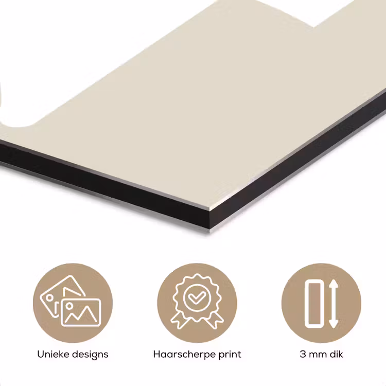 Kerstboom - Japandi - Christmas - Beige aluminium wit klein -closeup_NL