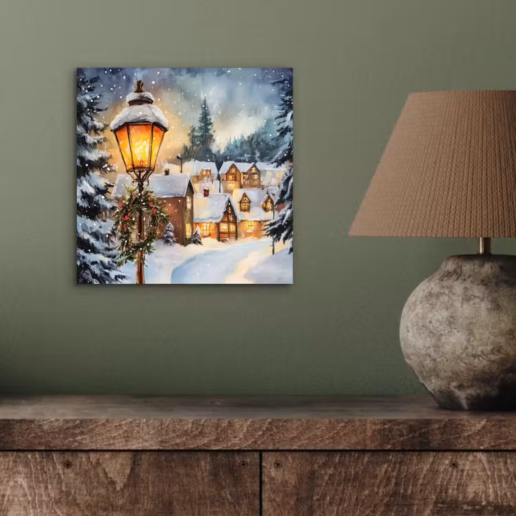 Kerstdorp - Huizen - Sneeuw - Kerst aluminium wit klein -sfeer2