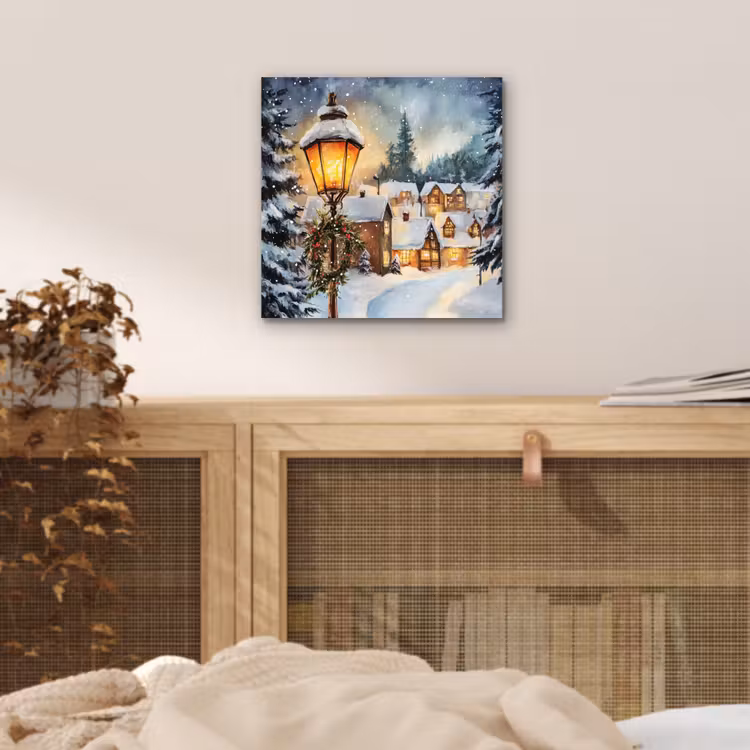Kerstdorp - Huizen - Sneeuw - Kerst aluminium wit klein -sfeer3