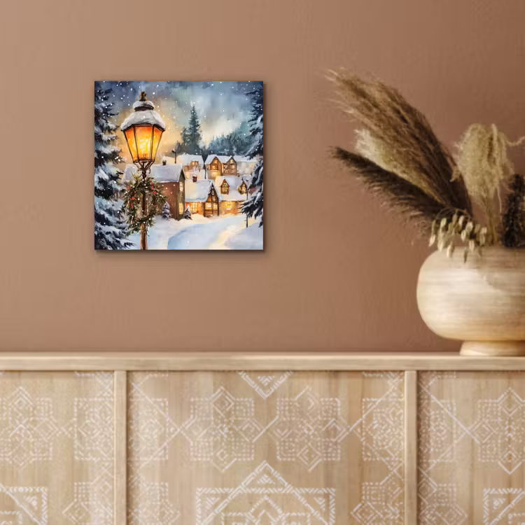Kerstdorp - Huizen - Sneeuw - Kerst aluminium wit klein -sfeer4