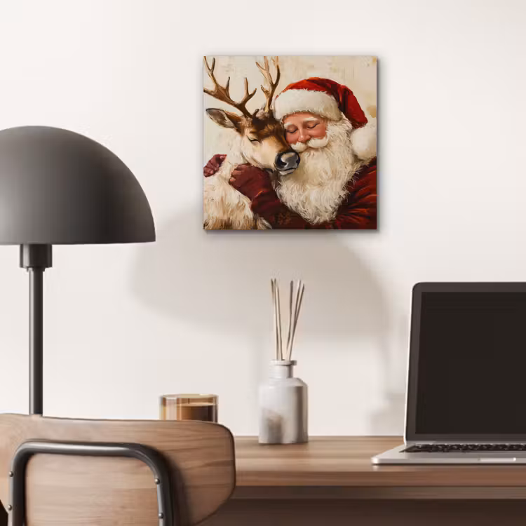 Kerstman - Rendier - Kerst - Christmas aluminium wit klein -sfeer5