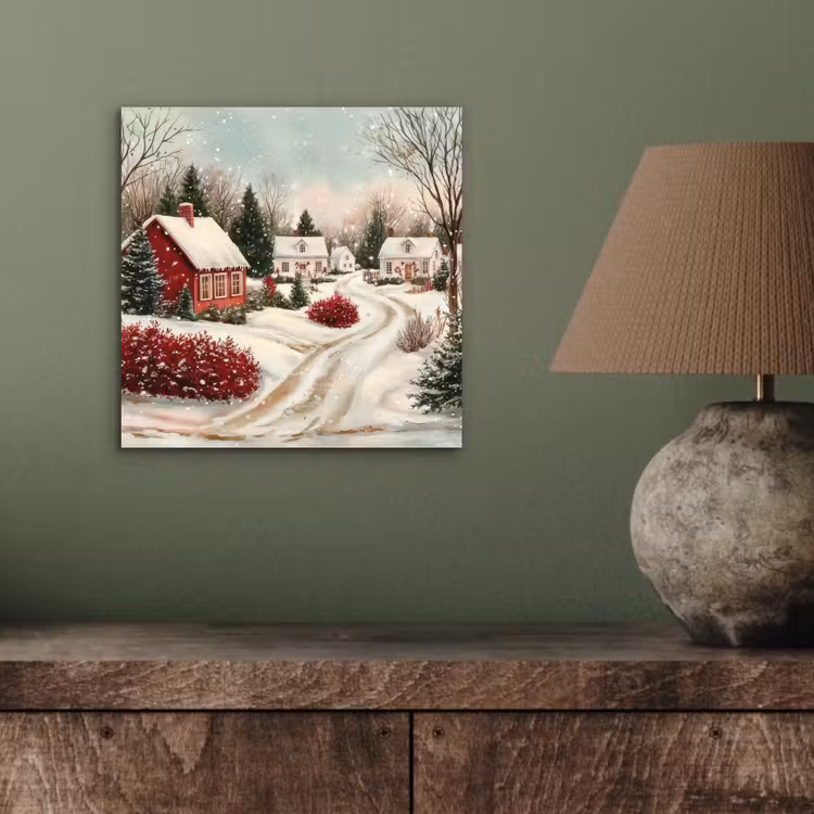 Kerstsfeer - Landelijk - Rood aluminium wit klein -sfeer2