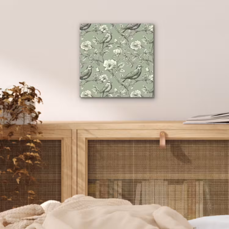 Klassiek - Botanisch - Groen aluminium wit klein 46 -sfeer3