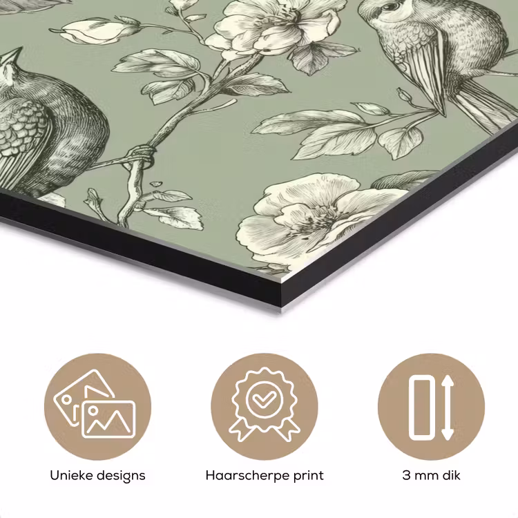 Klassiek - Botanisch - Groen aluminium wit klein 46 -closeup_NL