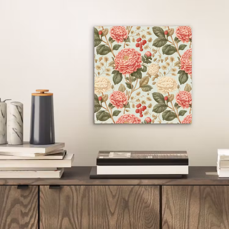 Klassiek - Botanisch - Veelkleurig aluminium wit klein 46 -sfeer1