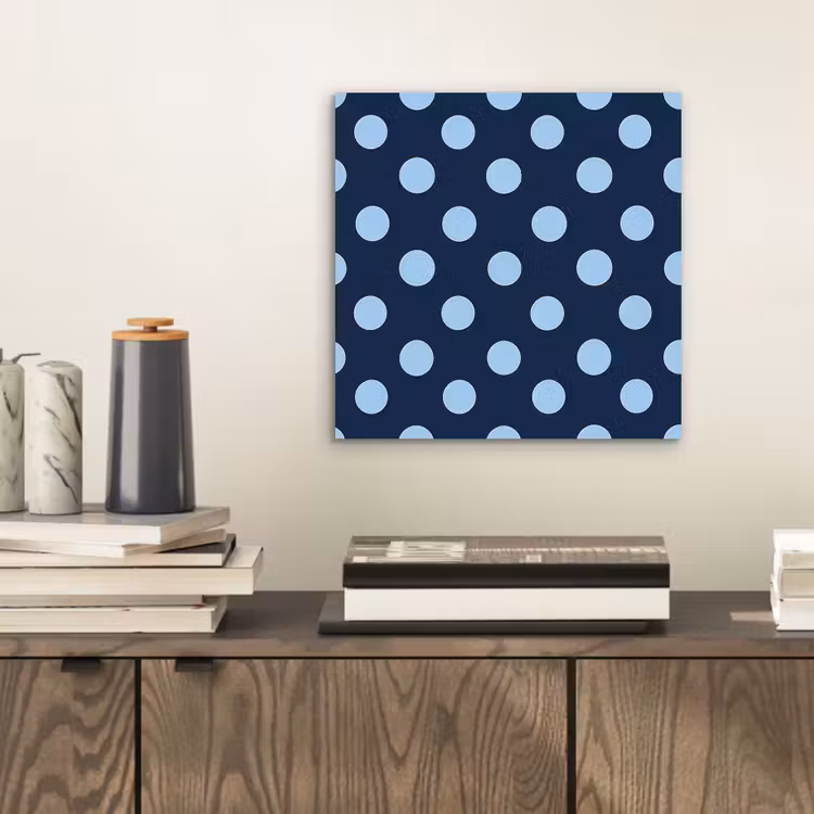 Klassiek - Dots - Blauw aluminium wit klein 46 -sfeer1