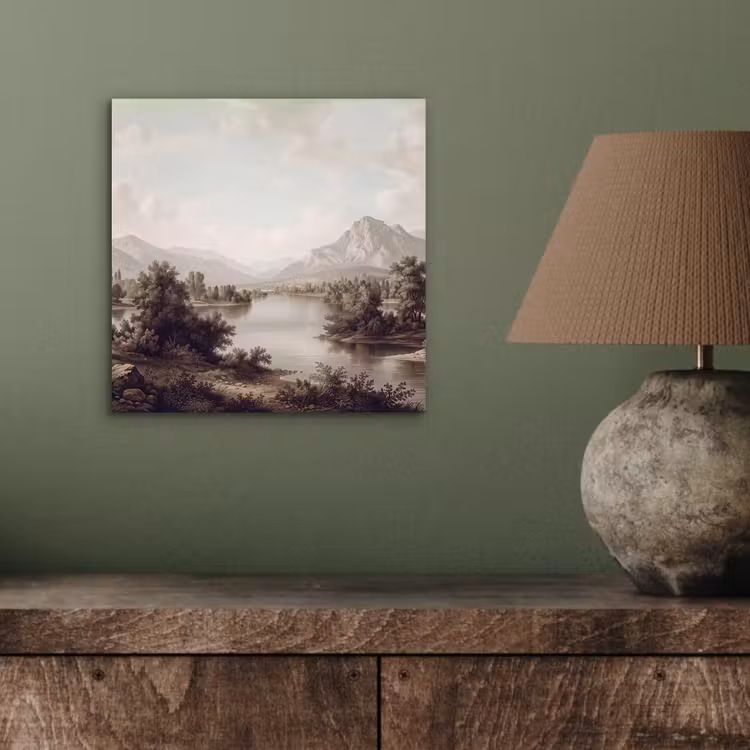 Klassiek - Landschap - Sereen aluminium wit klein -sfeer2