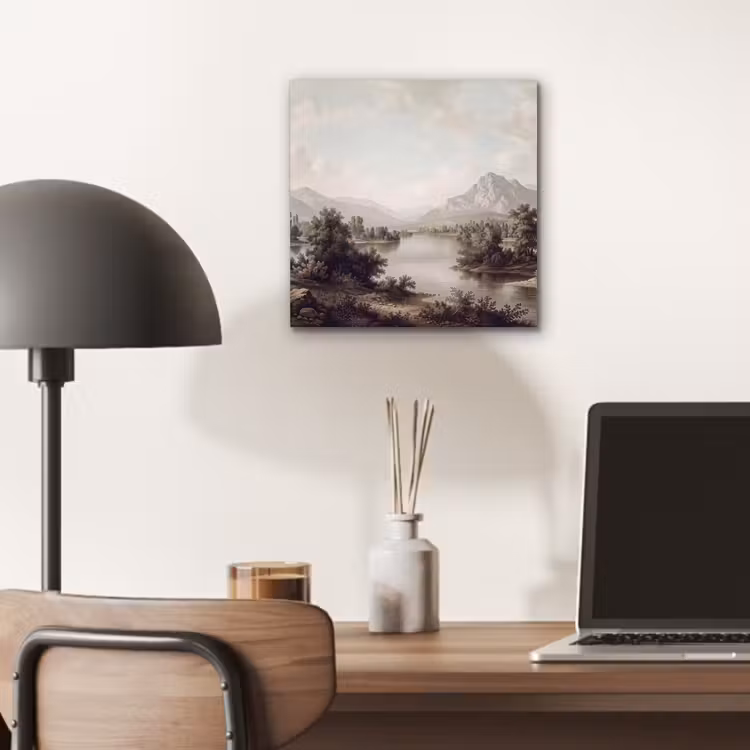 Klassiek - Landschap - Sereen aluminium wit klein -sfeer5