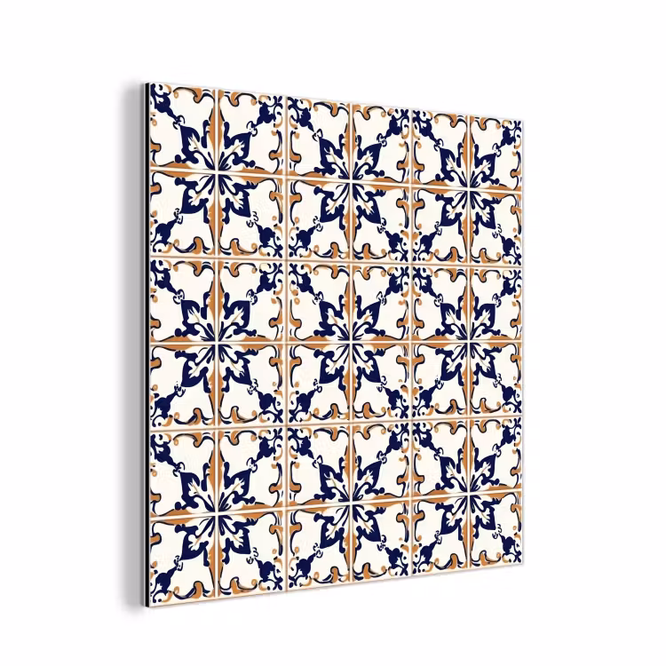 Klassiek - Patroon - Kleurrijk aluminium wit klein 46 -3d