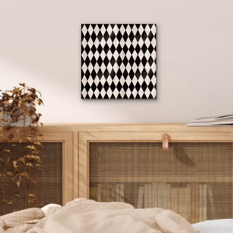 Klassiek - Patroon - Zwart aluminium wit klein 46 -sfeer3