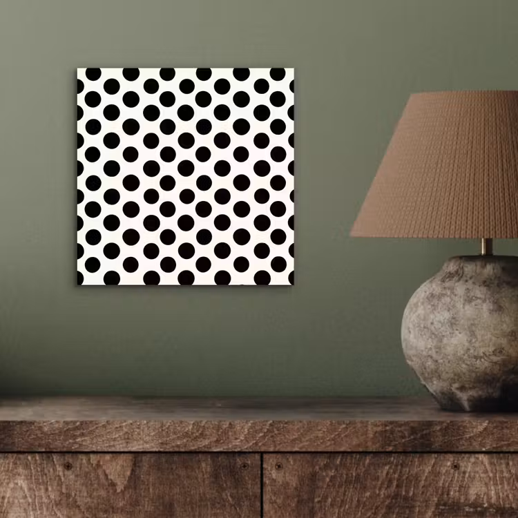 Klassiek - Stippen - Zwart aluminium wit klein 46 -sfeer2