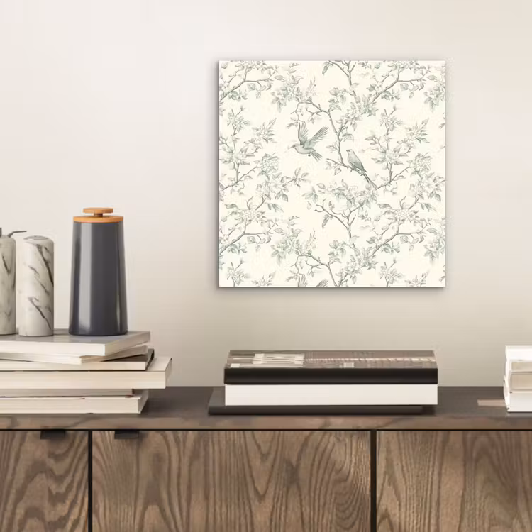 Klassiek - Vogels - Groen aluminium wit klein 46 -sfeer1