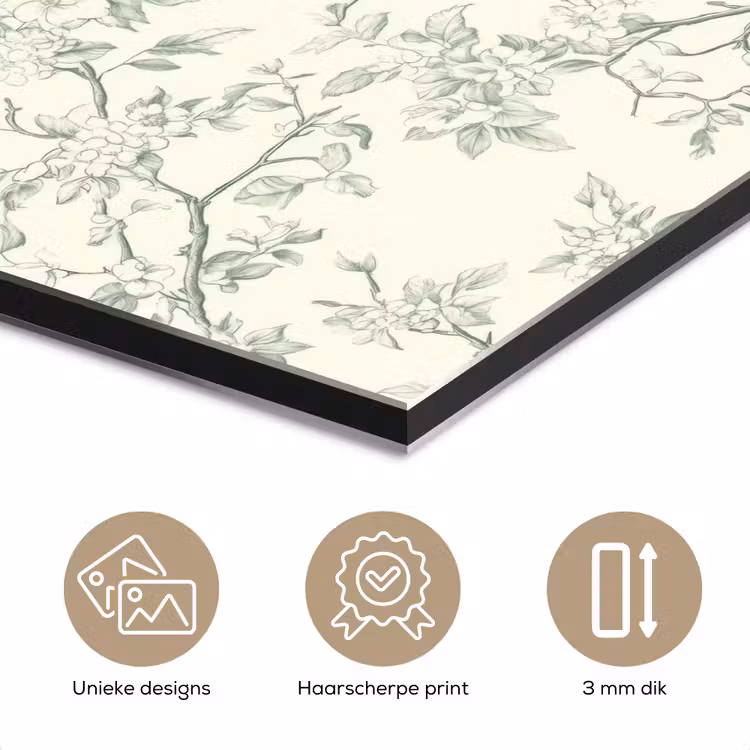 Klassiek - Vogels - Groen aluminium wit klein 46 -closeup_NL
