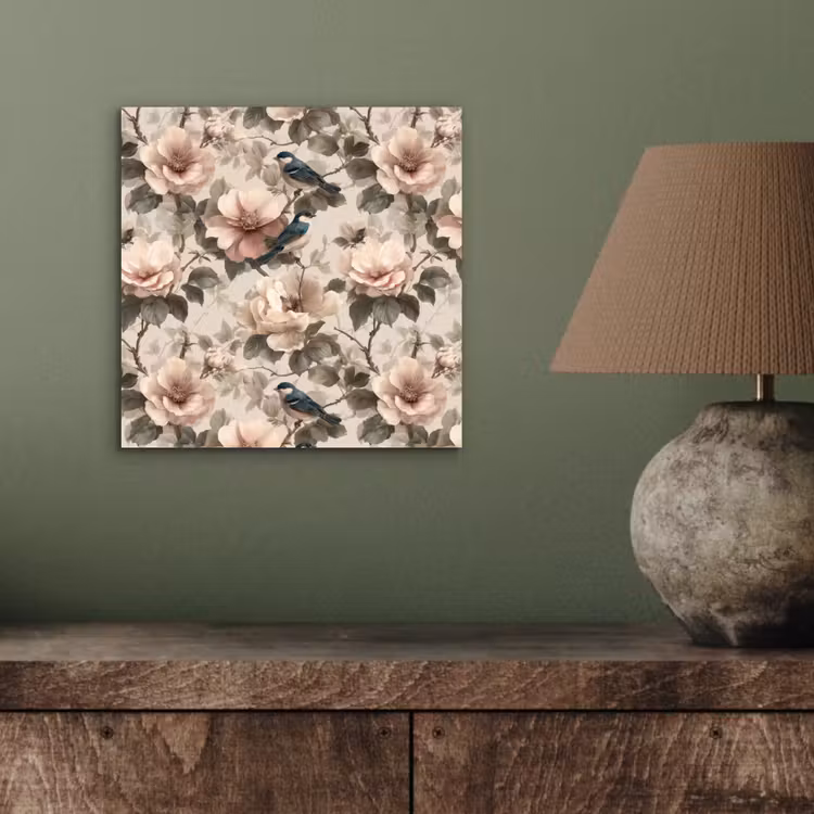 Klassiek - Vogels - Kleurrijk aluminium wit klein 46 -sfeer2