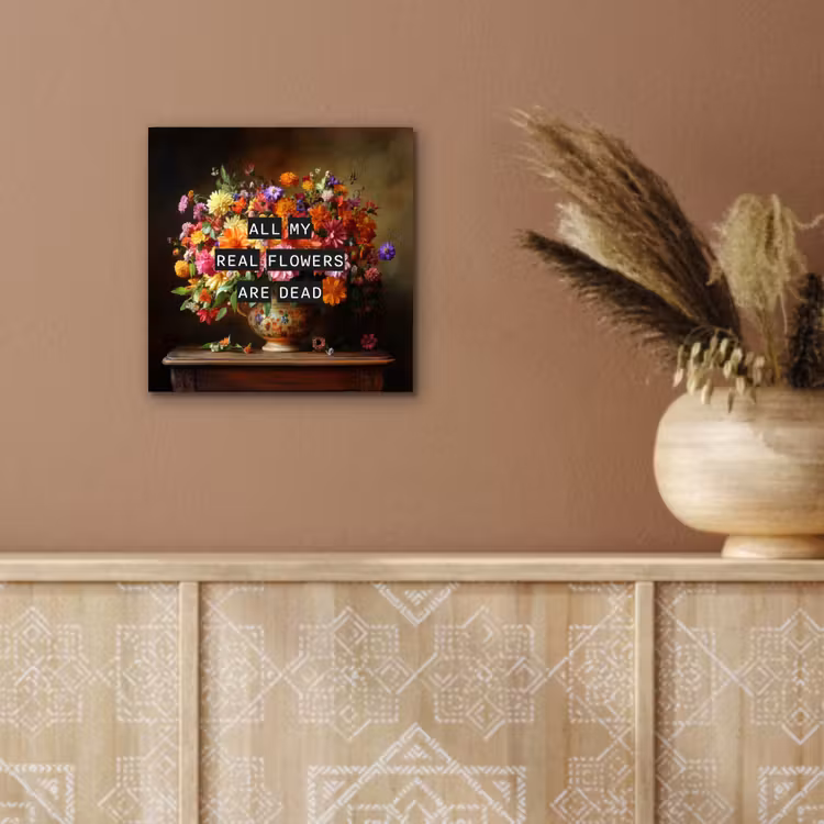Kleur - Bloemen - Vintage - Bloemenvaas aluminium wit klein -sfeer4