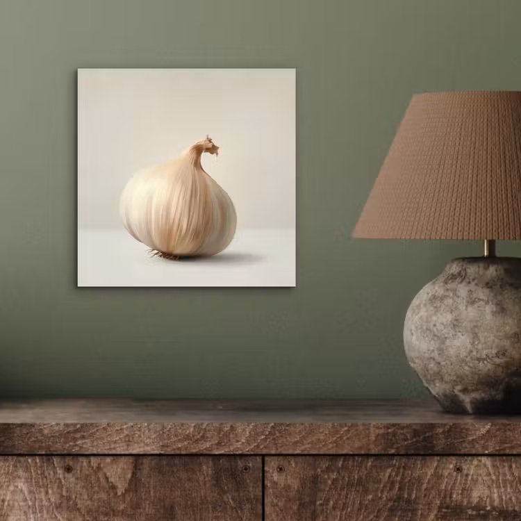 Knoflook - Natuurlijk - Beige aluminium wit klein -sfeer2
