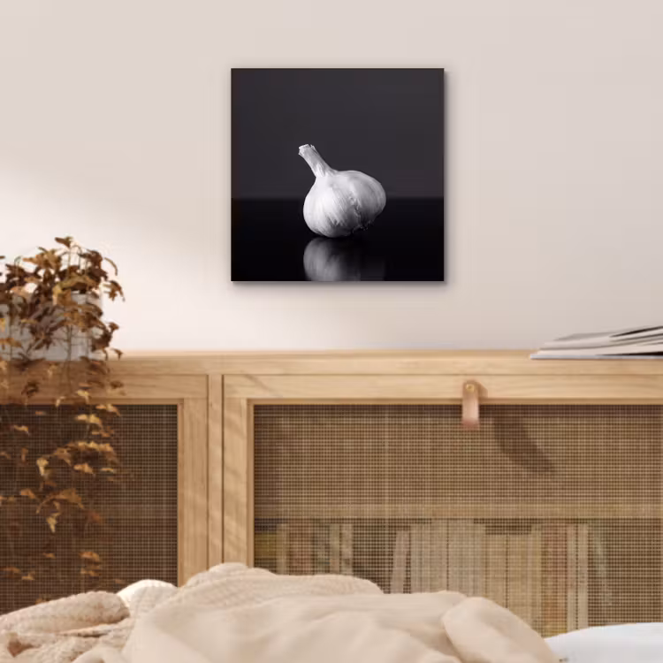Knoflook - Zwart - Wit aluminium wit klein -sfeer3