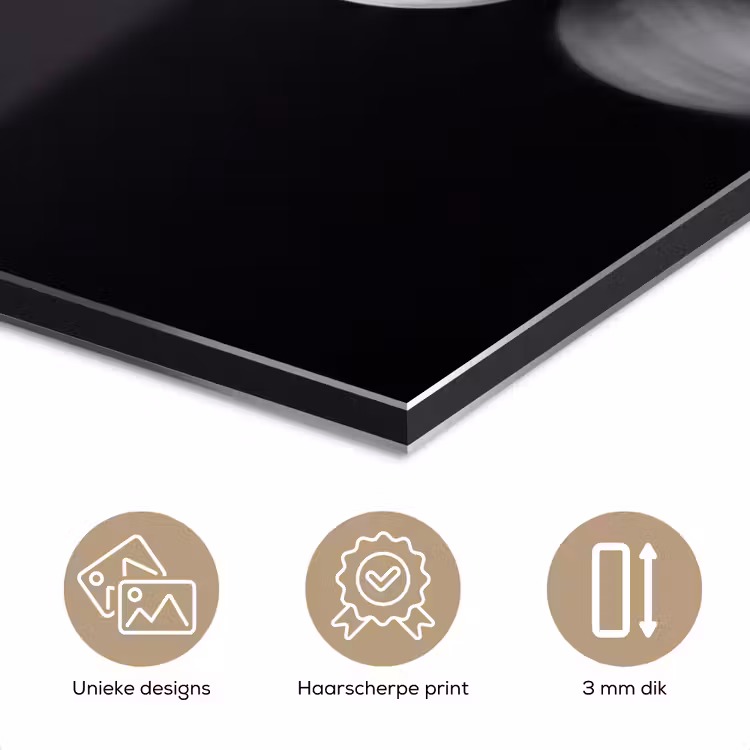 Knoflook - Zwart - Wit aluminium wit klein -closeup_NL