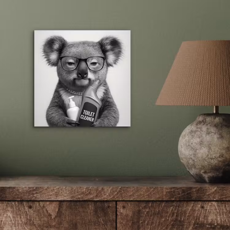 Koala - Bril - Toilet aluminium wit klein -sfeer2