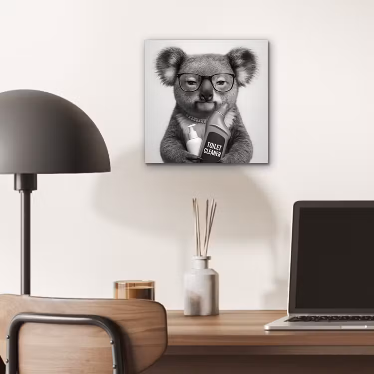 Koala - Bril - Toilet aluminium wit klein -sfeer5