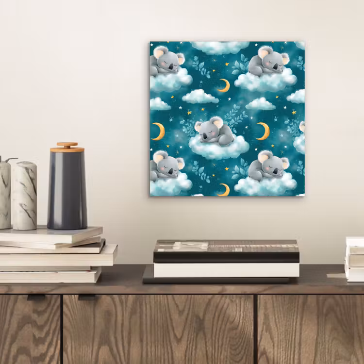 Koala's - Betoverend - Blauw aluminium wit klein 46 -sfeer1