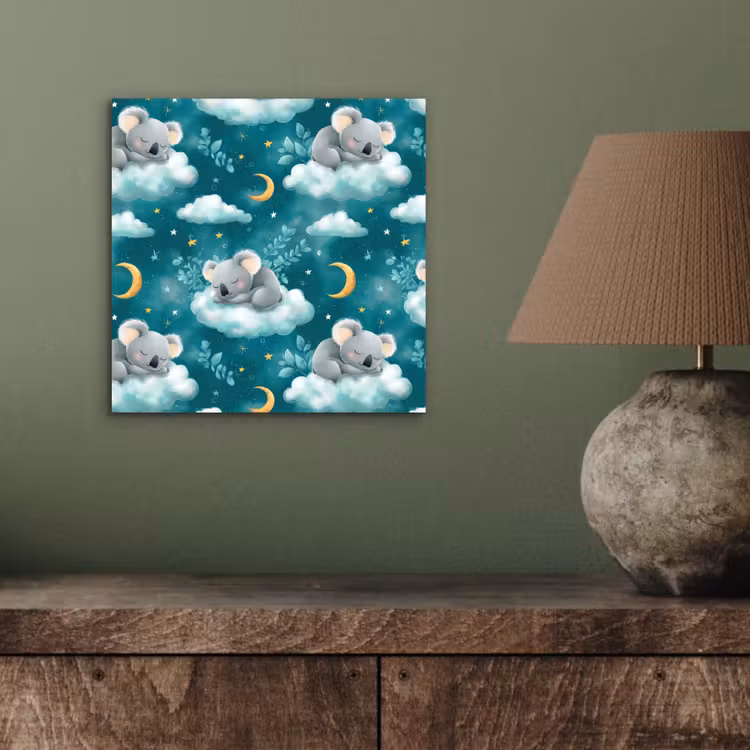 Koala's - Betoverend - Blauw aluminium wit klein 46 -sfeer2