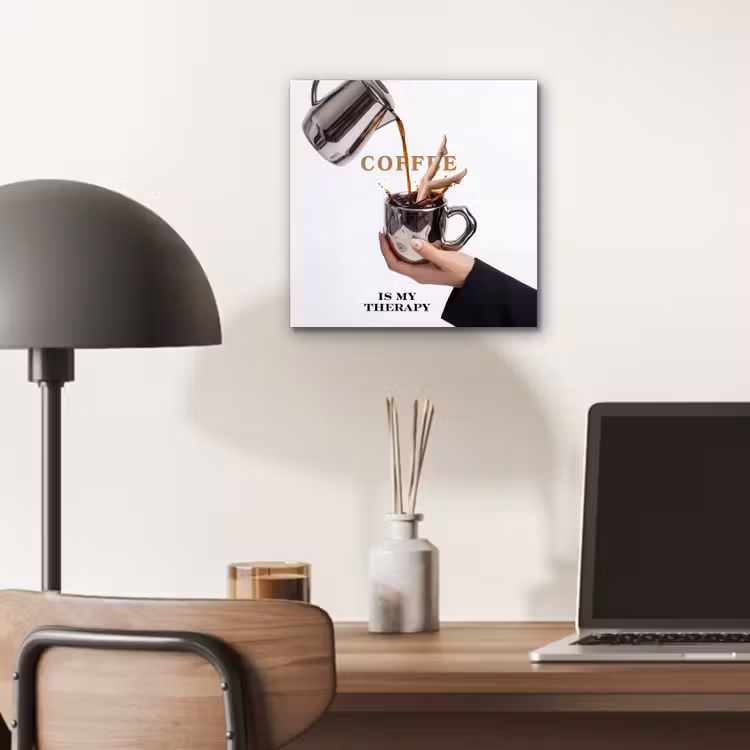 Koffie - Mok - Kan - Therapie aluminium wit klein -sfeer5