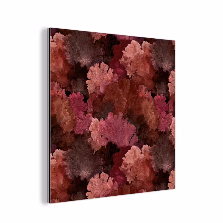 Koraal - Textuur - Kleurrijk aluminium wit klein 46 -3d