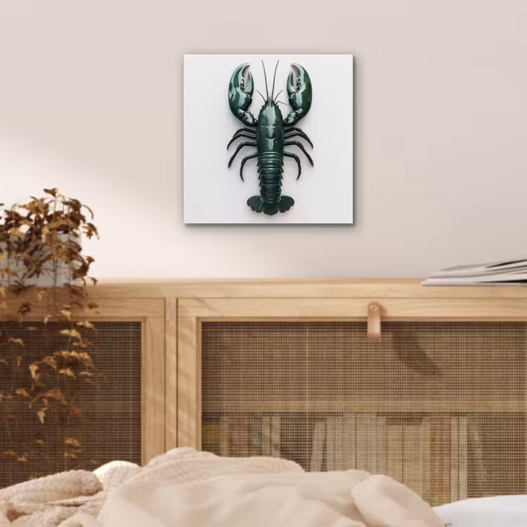 Kreeft - Glossier - Groen - Wit aluminium wit klein -sfeer3