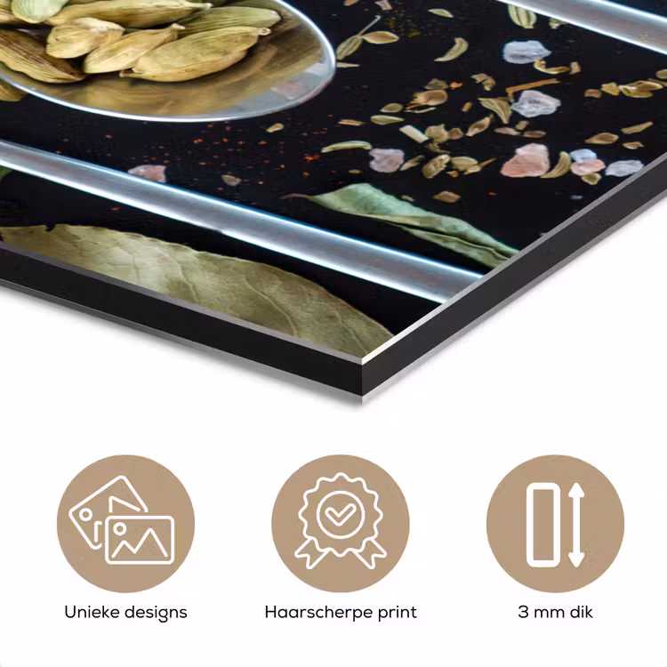 Kruiden - Lepel - Specerijen - Zwart - Keuken aluminium wit klein -closeup_NL